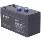 VOLTCRAFT CE12V/1,2Ah Ólomakku 12 V 1.2 Ah Ólom-vlies (AGM) (Sz x Ma x Mé) 97 x 58 x 43 mm 4,8 mm-es laposérintkezős dugó Karbantartásmentes