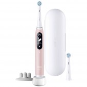 Oral-B iO Series 6s Rosa 4210201427384 Elektromos fogkefe Forgó/oszcilláló Rózsa