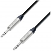 Adam Hall 5 STAR BVV 1000 Jack Audio Csatlakozókábel [1x Jack dugó, 6,3 mm-es (sztereo) - 1x Jack dugó, 6,3 mm-es (sztereo)] 10 m Fekete