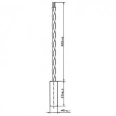 Heraeus platina hőmérsékletérzékelő, rozsdamentes acél házban, -40 - +500 °C, W-EYK 6, 30 500 109