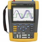 Fluke 190-104-III-S Kézi oszcilloszkóp (scope-meter) 100 MHz 4 csatornás 1.25 GSa/mp 30 kpts 8 bit 1 készlet