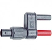 BNC – banándugó adapter BNC aljzat - 2db 4mm-es banándugóra átalakító mérőadapter MultiContact SW XF-SS/4