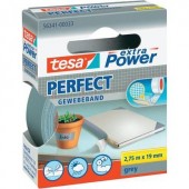 Ragasztószalag, szövet, szürke, 19 mm, tesa® EXTRA POWER